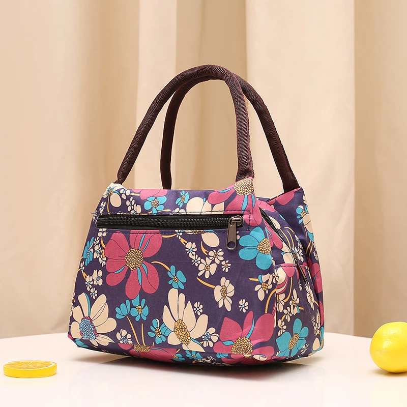 包包女手提包防水牛津布饭盒袋便当包化妆包妈咪包上班逛街小布包