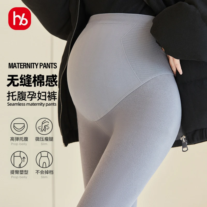 孕妇芭比裤鲨鱼裤小个子秋冬大码外穿新款高腰托腹孕妇裤大码秋装