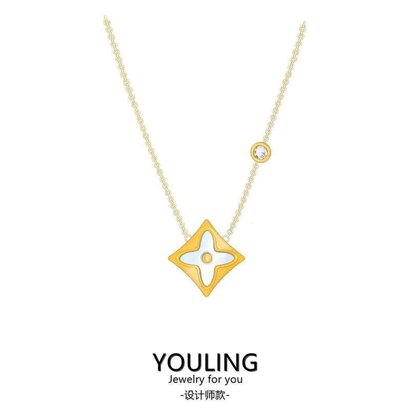 【万象城直发】YOULING/柚琳   老花项链时尚百搭轻奢设计师