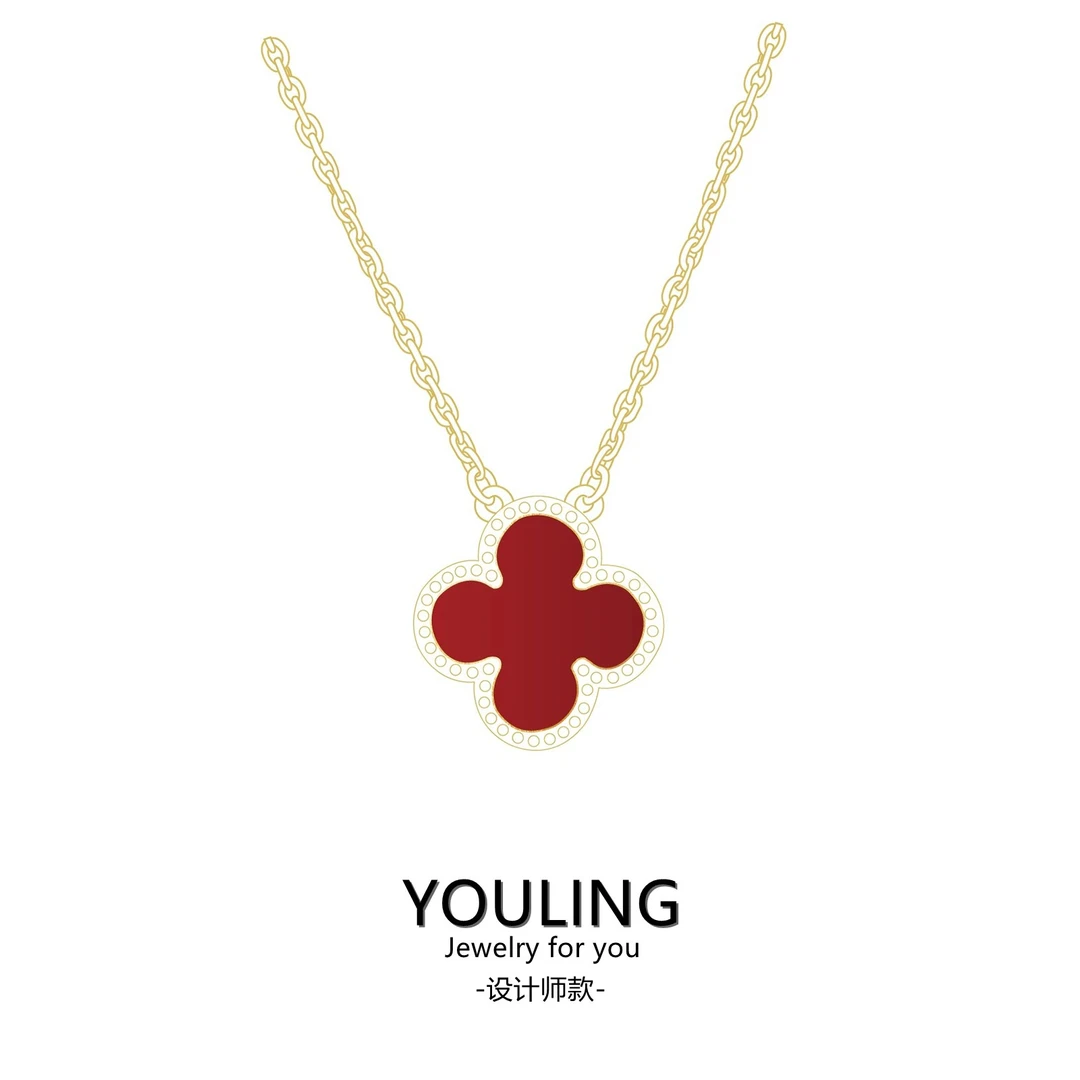 YOULING/柚琳【水贝店直发】 红黑白金四色项链