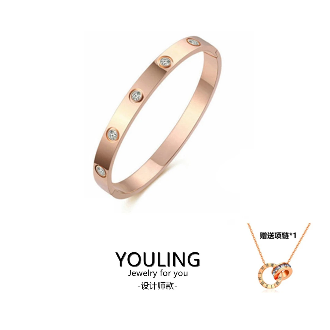 YOULING/柚琳 高奢贵妃椭圆镯高级手镯百搭设计经典