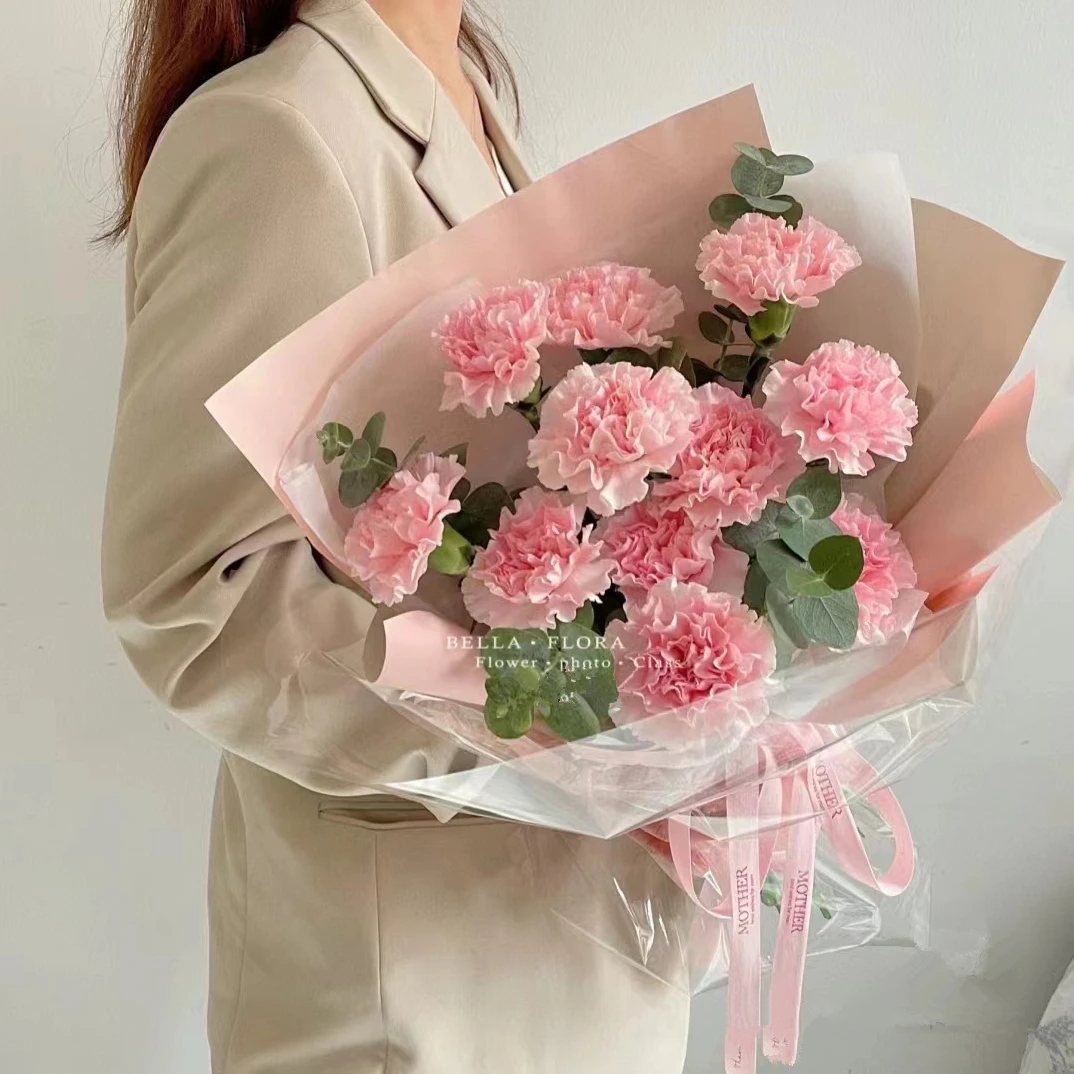 【怀念青春】11枝粉康乃馨混搭花束3832款鲜花小时达同城配送鲜花外卖送花上门送妈妈送长辈生日祝贺花束