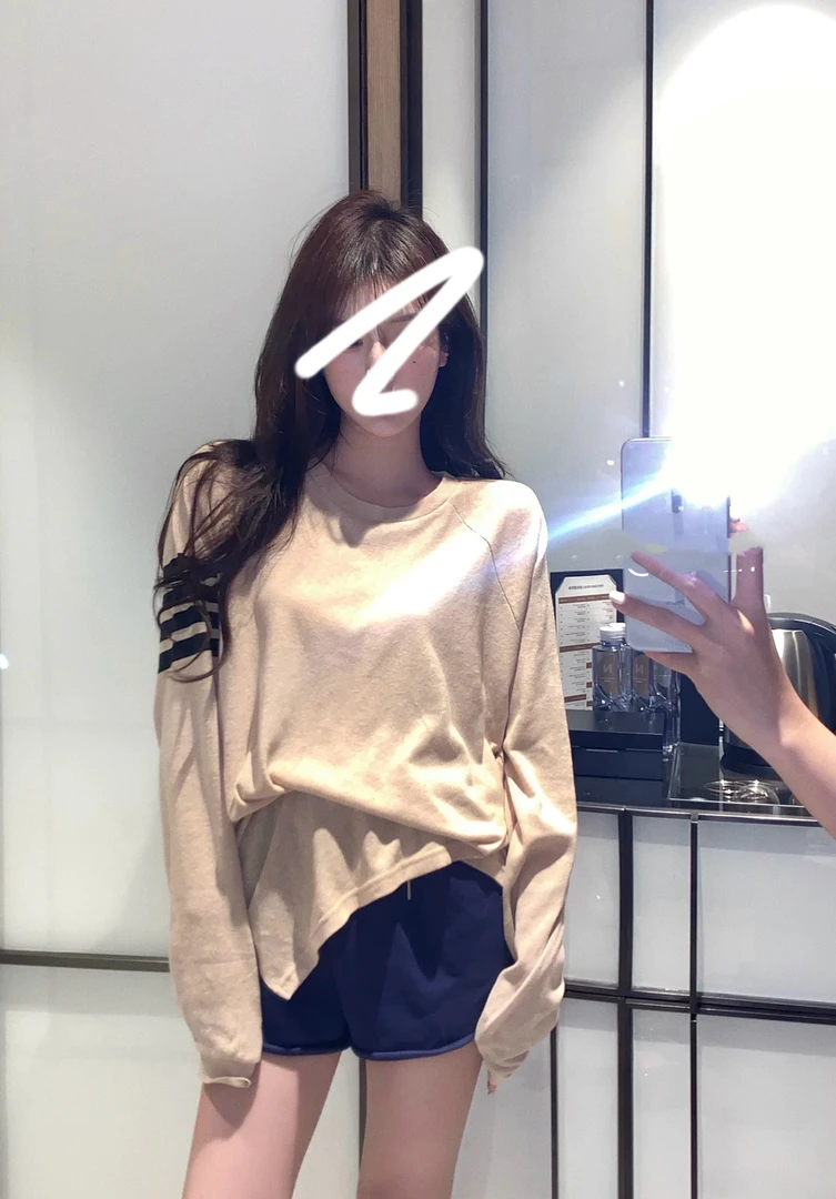 浮光跃慵懒高智风宽松长袖t打底衫衣服防晒条纹穿搭长款罩衫上衣