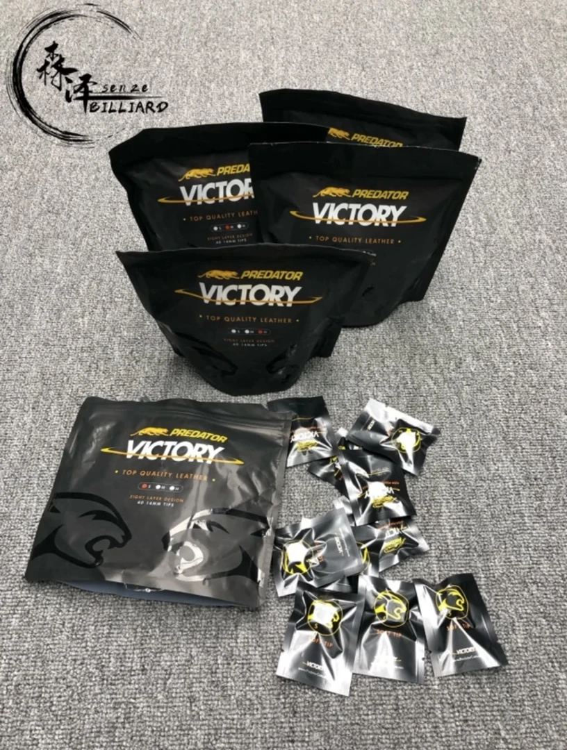 PREDATOR美洲豹胜利者皮头正品九球桌球台球杆大头杆头配件用品