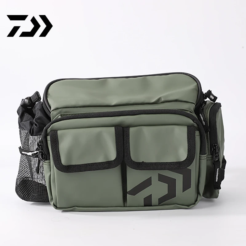 DAIWA达亿瓦路亚斜跨包运动休闲腰包便携路亚钓鱼小背包渔具收纳
