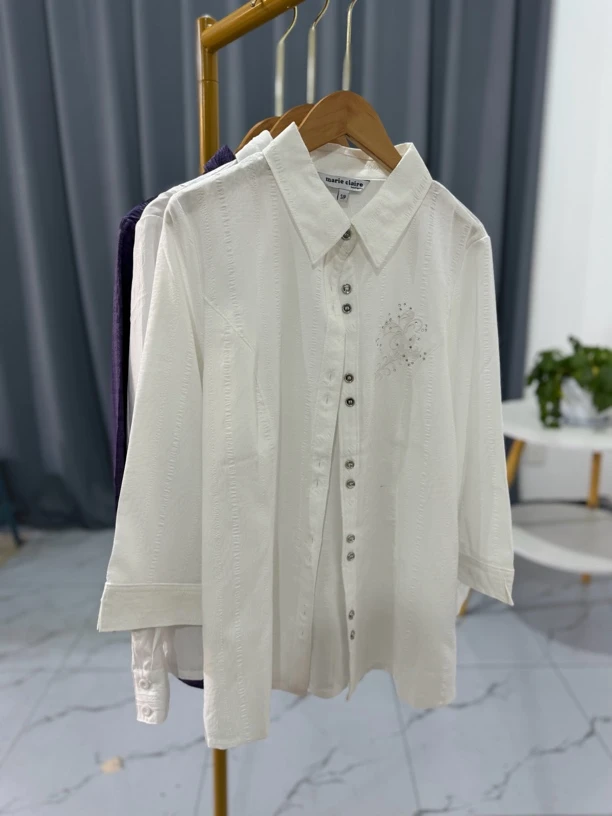 Cc0862两色休闲好看显瘦时尚休闲衬衫