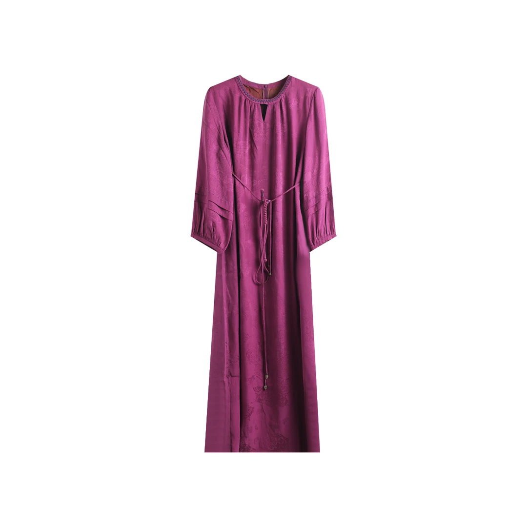 【果缎】新款桑蚕丝连衣裙 MJYYH-7012