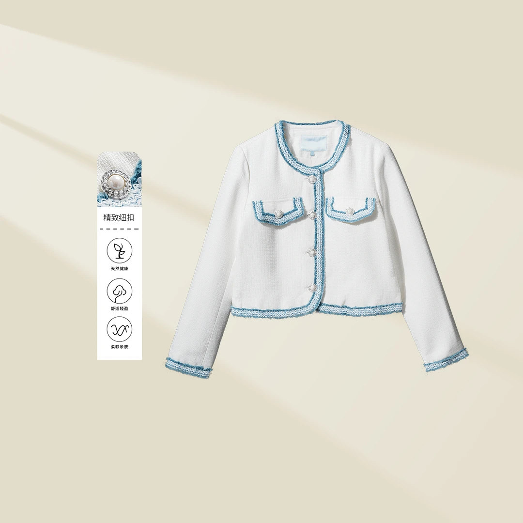 【品牌折扣】W3338026B 春季复古工装外套女装