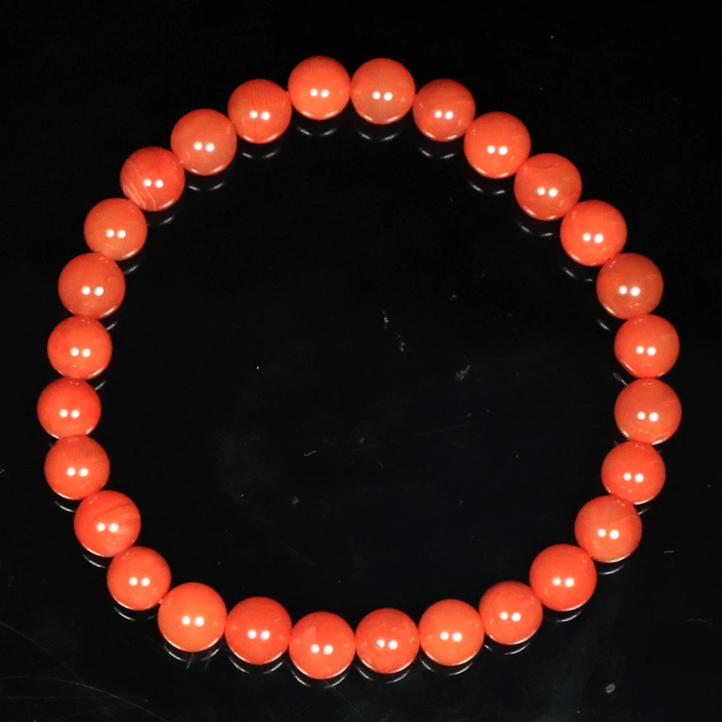 原矿无优化保山南红冷水河5-6mm左右单圈珠串