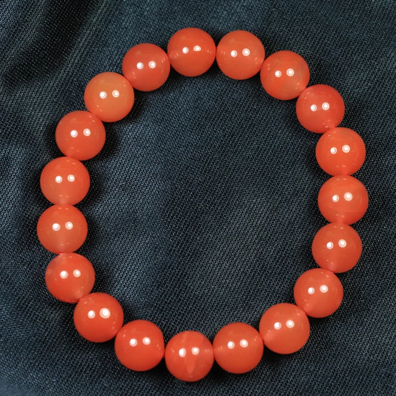 原矿无优化保山南红西山杨柳9-10mm单圈手串多样性发1