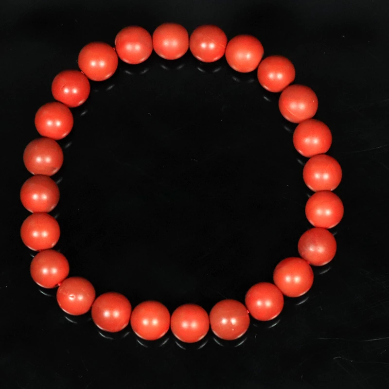 原矿无优化保山南红玛瑙阿东寨老南红6-7mm单圈手串