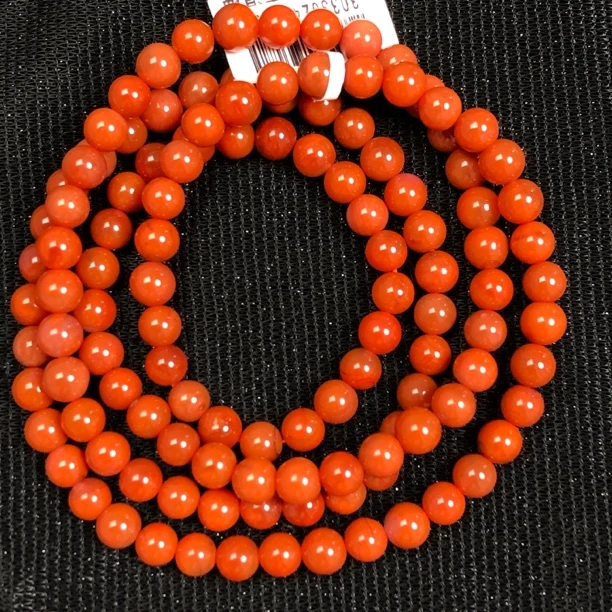 原矿无优化保山南红玛瑙西山杨柳5-6mm多圈手串