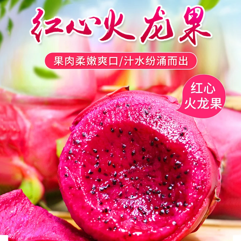 贵州罗甸红心火龙果新鲜水果皮薄包邮当季整箱装5斤超甜现摘现发