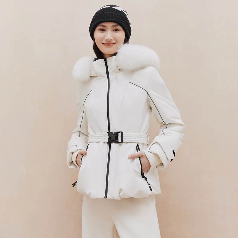 【晨粉专属价】大雅家时尚连帽狐狸毛领羽绒服女24秋冬新款Y926A