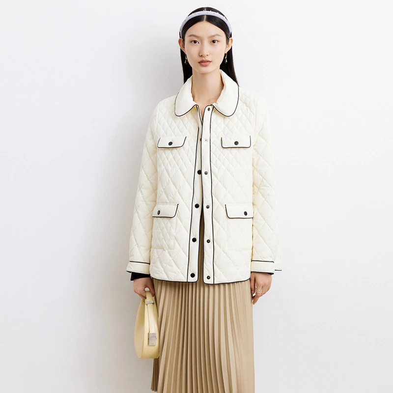 【爆款香风羽绒】大雅家翻领H型羽绒服女23秋冬新款Y920A热力感