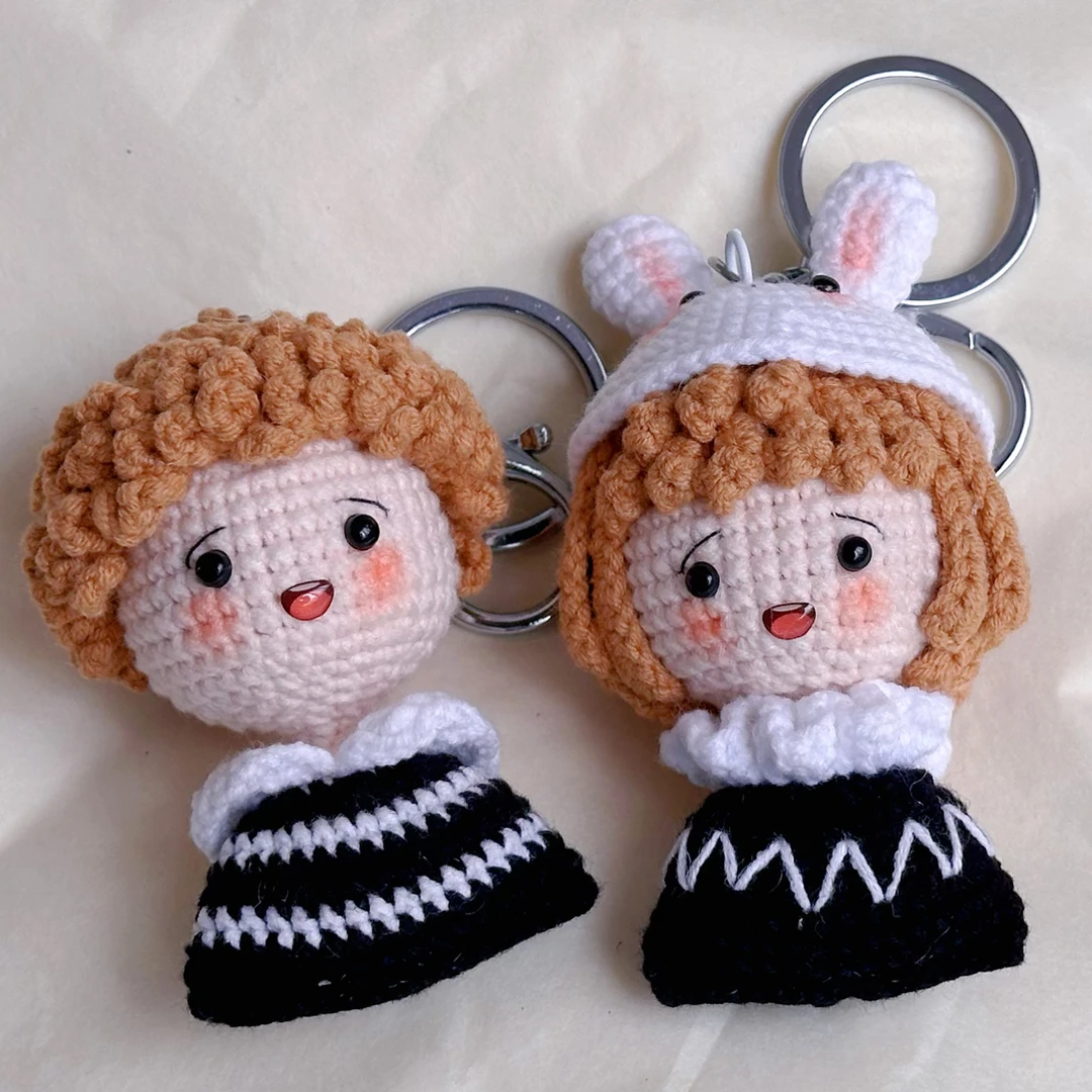 【直播间选款链接】钥匙扣发夹毛线钩织成品