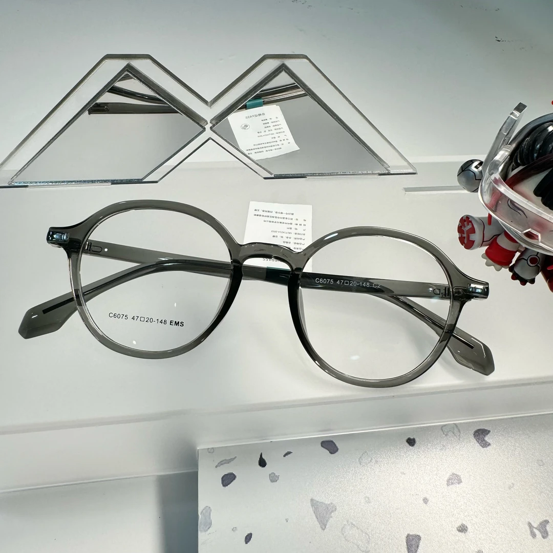 【莱特】日系百搭圆形潮流框镜大象灰镜框可做度数近视远视散光