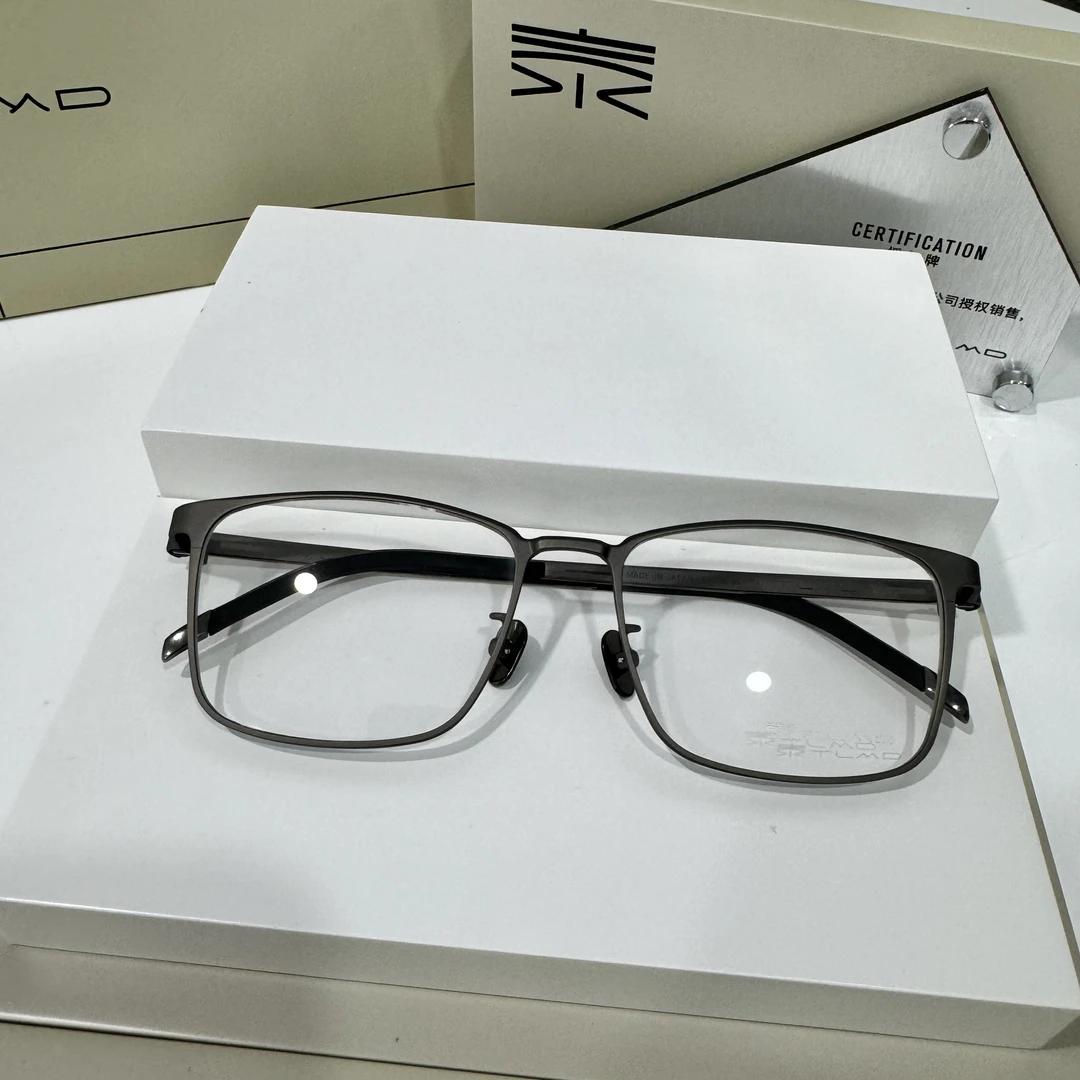 泰勒梅德男款优质简约全框经典钛架镜框可做度数