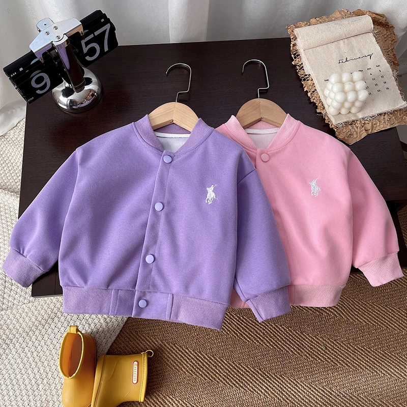 宝宝外套春秋女宝棒球服儿童秋季酷帅夹克男童秋装韩版宝宝童装潮