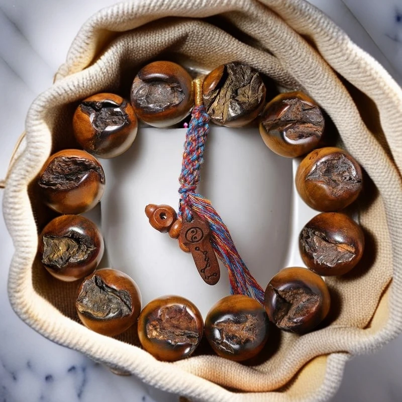 龙虎山道家真雷击老枣木手串老料佛珠男女款手链天师符文木串盘玩