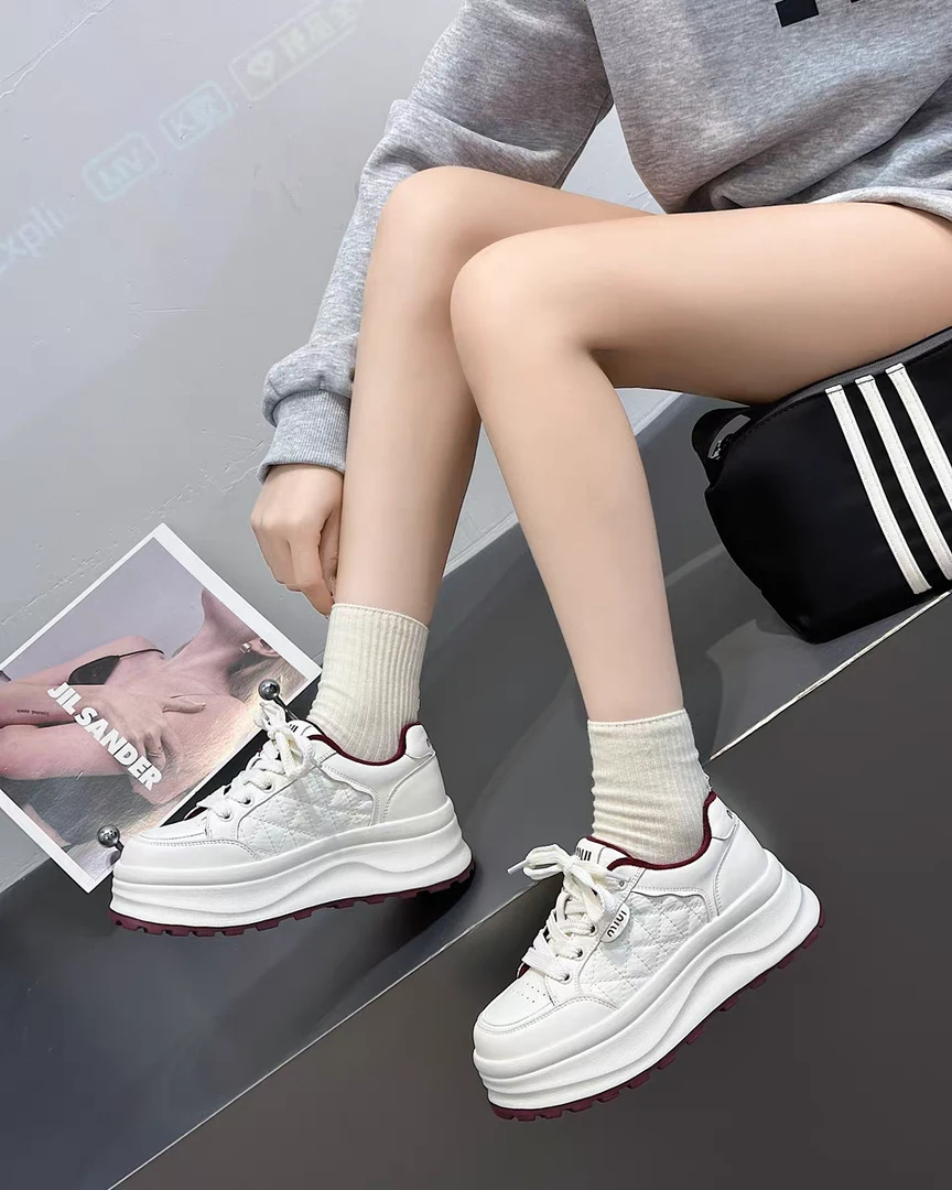 8860女士冬款加绒小白鞋