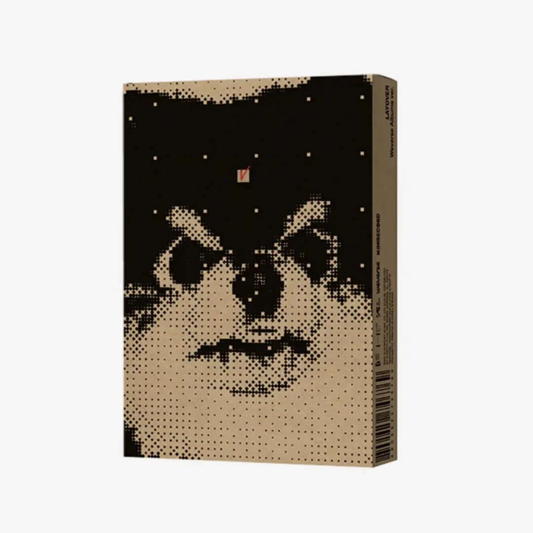 V 金泰亨 layover 电子专 小卡画册