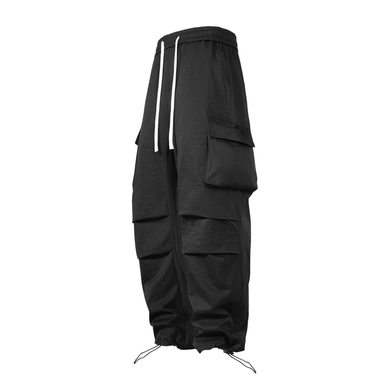 2424新款男春夏季潮牌工装潮流痞帅直筒冲锋裤男宽松休闲高街工…