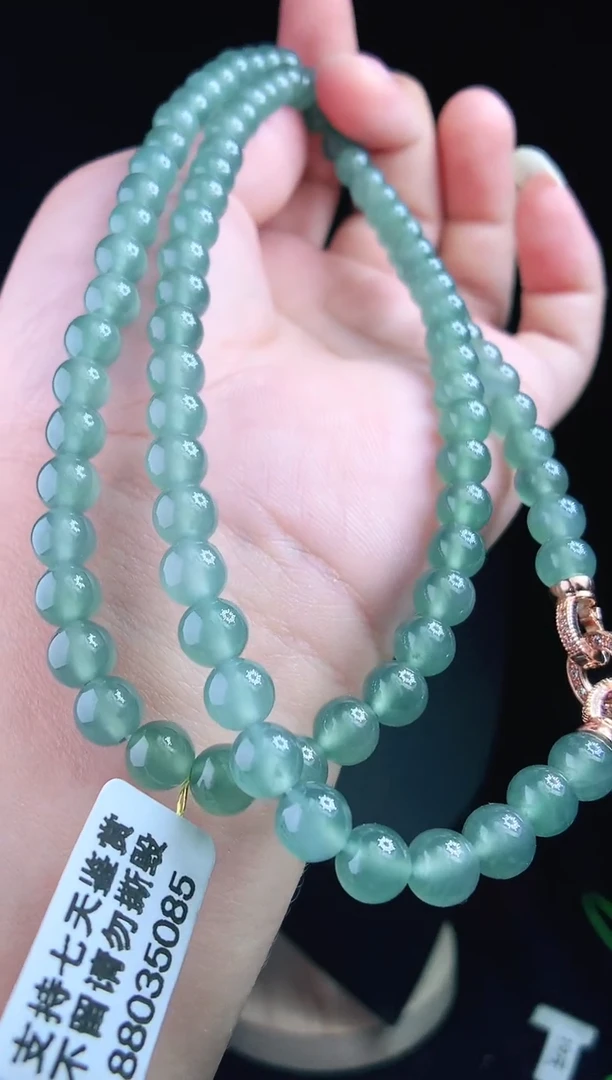 【闪购商品】翡翠手链未镶嵌108号天然翡翠A货可鉴赏