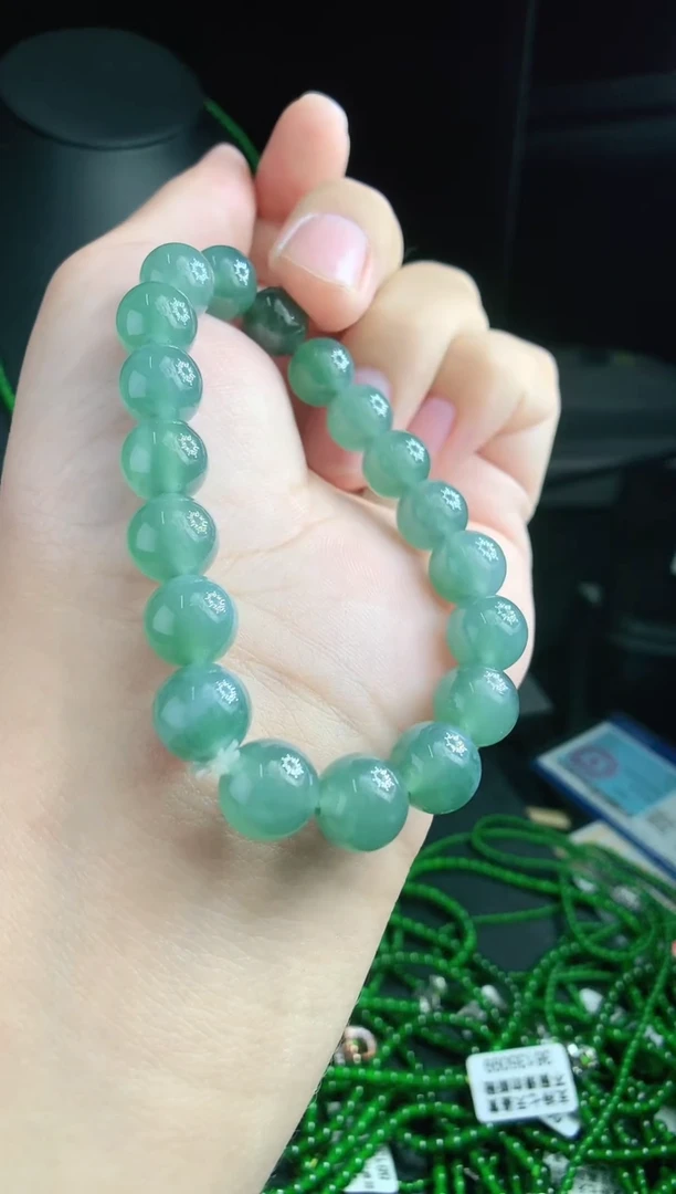 【闪购商品】翡翠手链未镶嵌121号天然翡翠A货可鉴赏