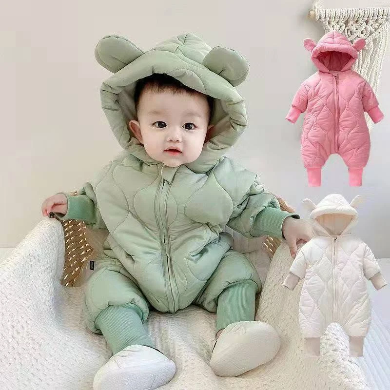 【品牌】婴儿棉服连体衣秋冬宝宝加厚宝宝冬季外出抱服儿童连体衣潮