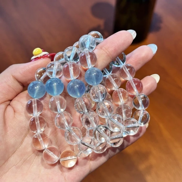 天然白水晶（12m）海蓝宝13m 多样性发货 其他款式联系客服