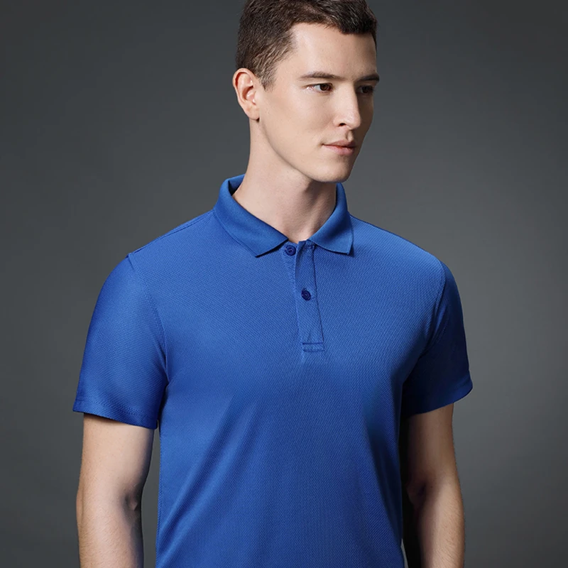 艺百纷速干polo衫定制印字宽松翻领短袖透气工作服diy刺绣logo