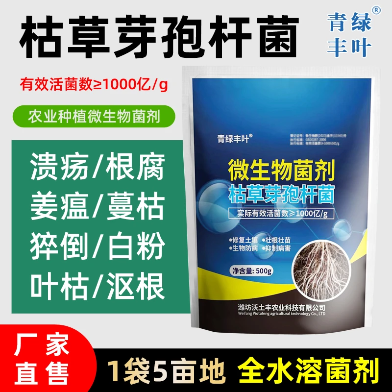 枯草芽孢杆菌浓缩水溶性冲施肥生根防根腐微生物菌剂厂家