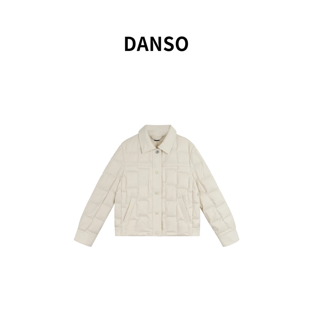DANSO【纳米鹅绒】玉美华短款时尚休闲百搭简约冬季羽绒服SW0943