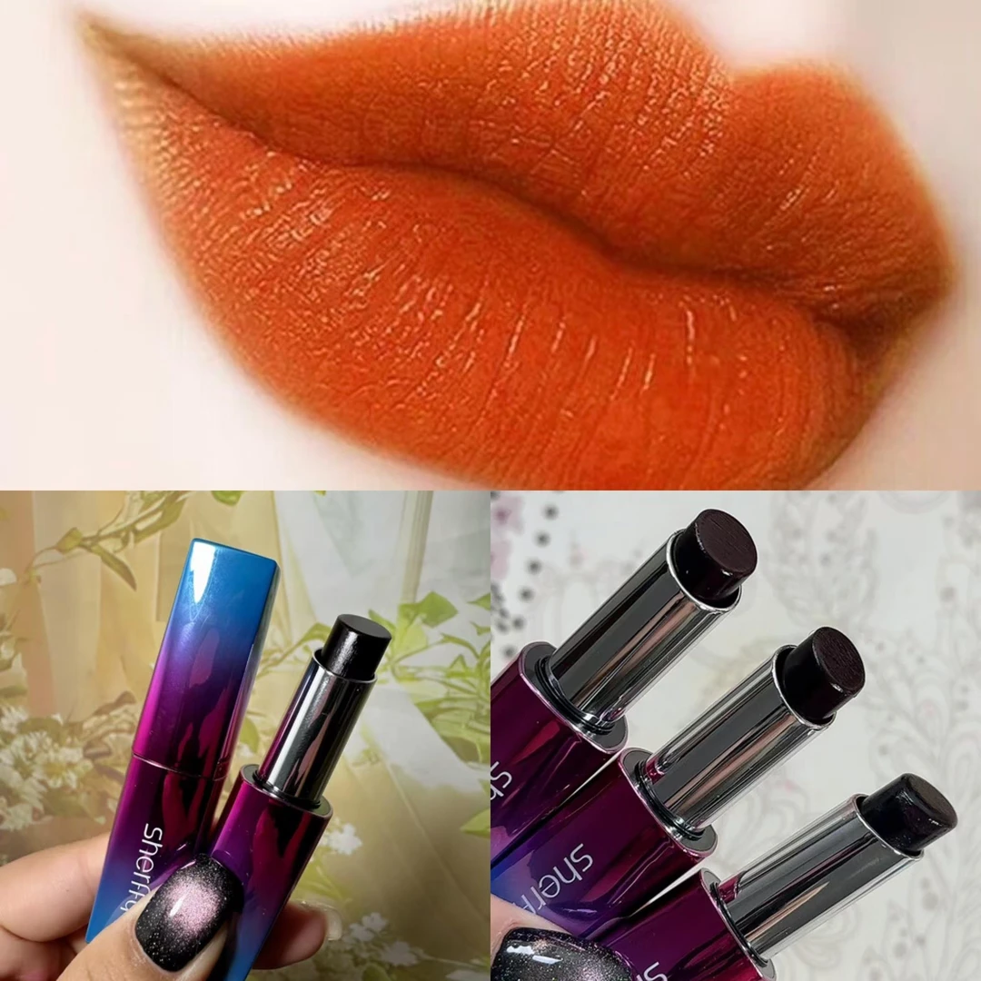 温变魔法少女不沾杯口红保湿滋润显白橘色口黑不易掉色伪素颜百搭