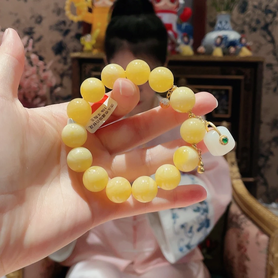 蜜蜡手串未镶嵌2号