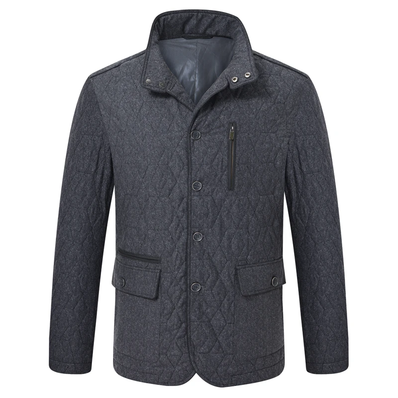 12-7118 意大利男士棉衣男秋冬季外套加厚棉袄冬装棉服