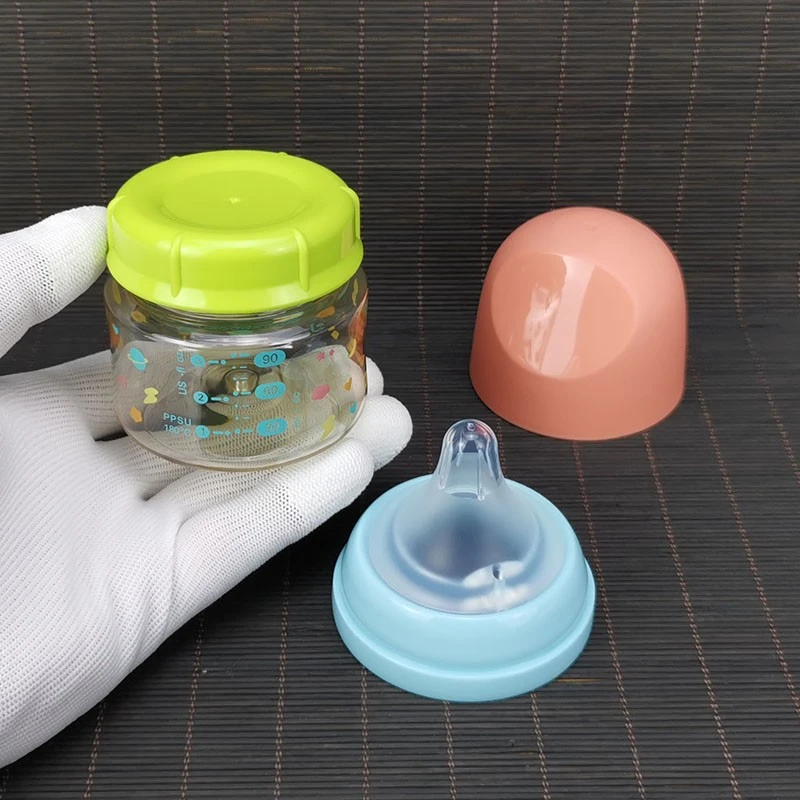 新生儿宽口径PPSU塑料奶瓶90ml+密封盖 迷你小号食品级保鲜罐防漏
