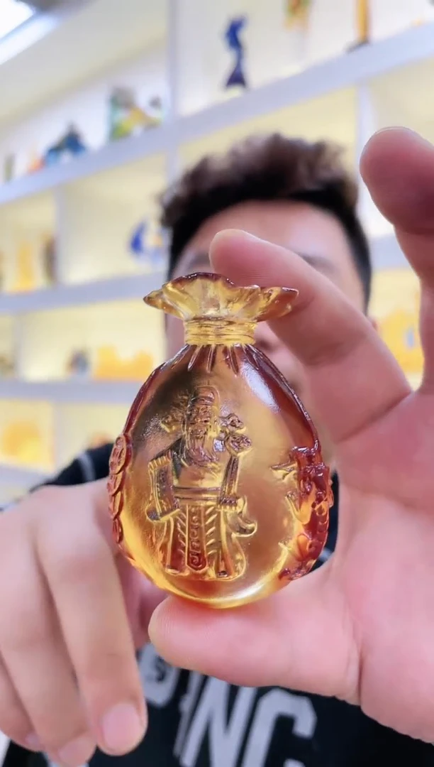 【闪购商品】古法琉璃财爷钱袋子