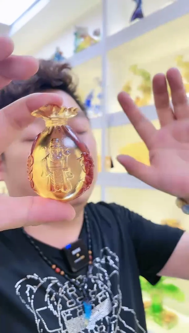 【闪购商品】古法琉璃财爷钱袋子