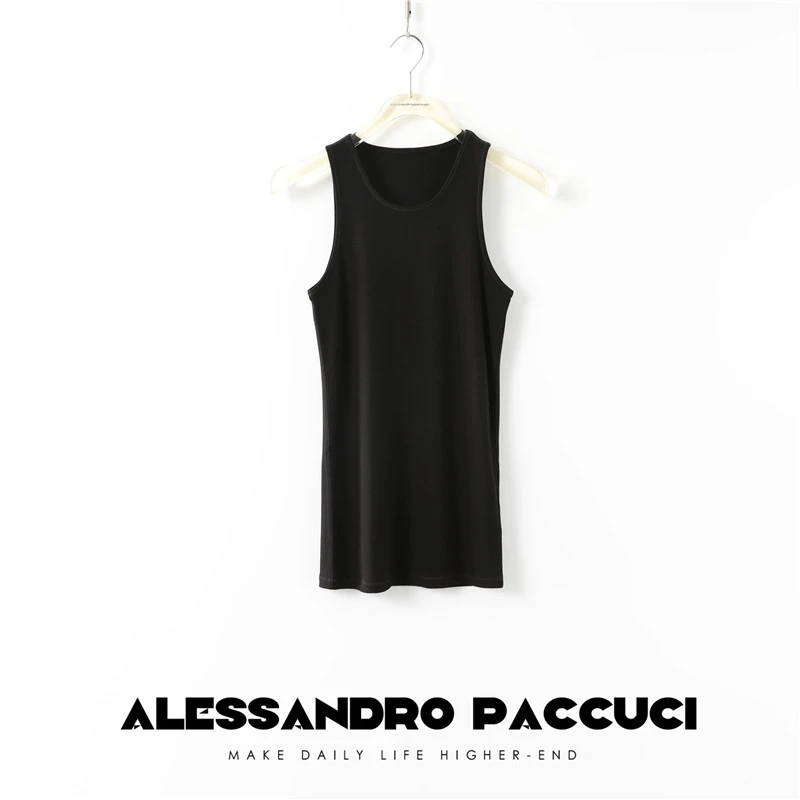 AP洛哥24304X 棉质修身百搭圆领无袖背心