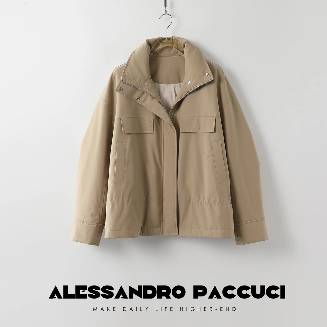 AP洛哥23990X重工羊毛白鹅绒羽绒服