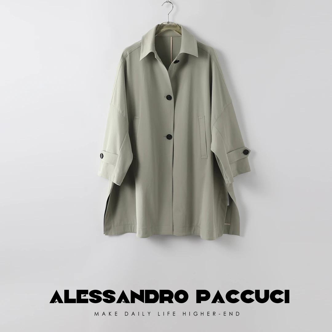 AP洛哥24072X棉感style零负重飒美休闲风衣外套