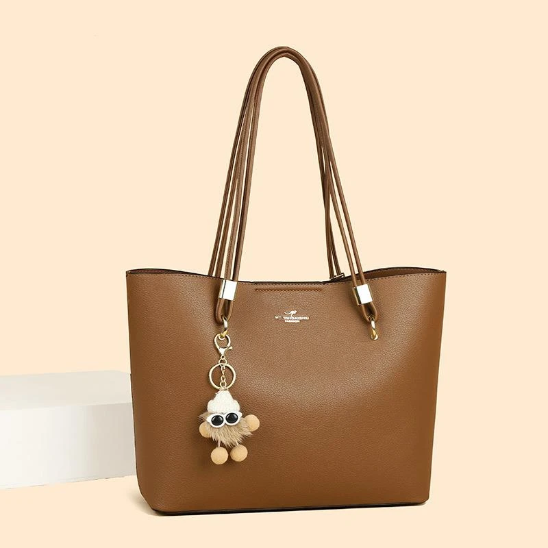 米琦袋鼠女包通勤百搭托特包2025新款时尚简约大容量手提包单肩包