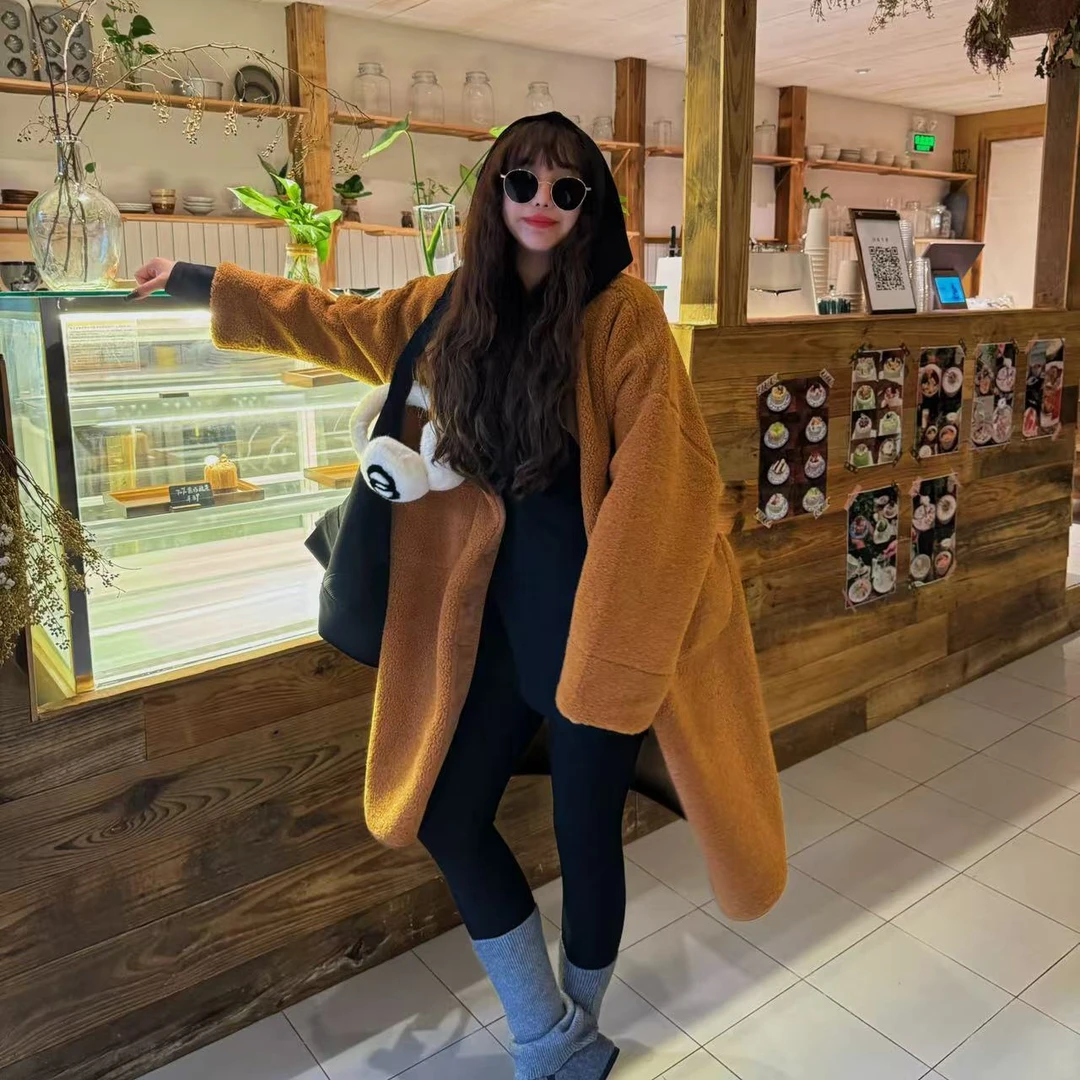 『LZZ』2024冬新款长款加绒大衣