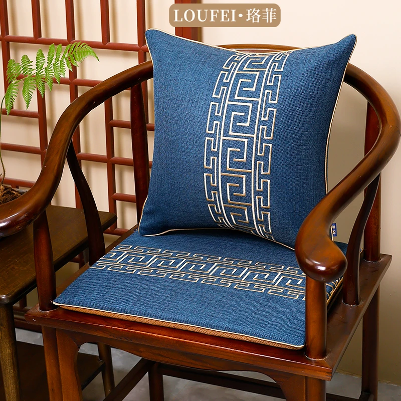 现代中式红木椅子坐垫实木家具沙发圈椅官帽椅垫家用茶餐桌椅座垫