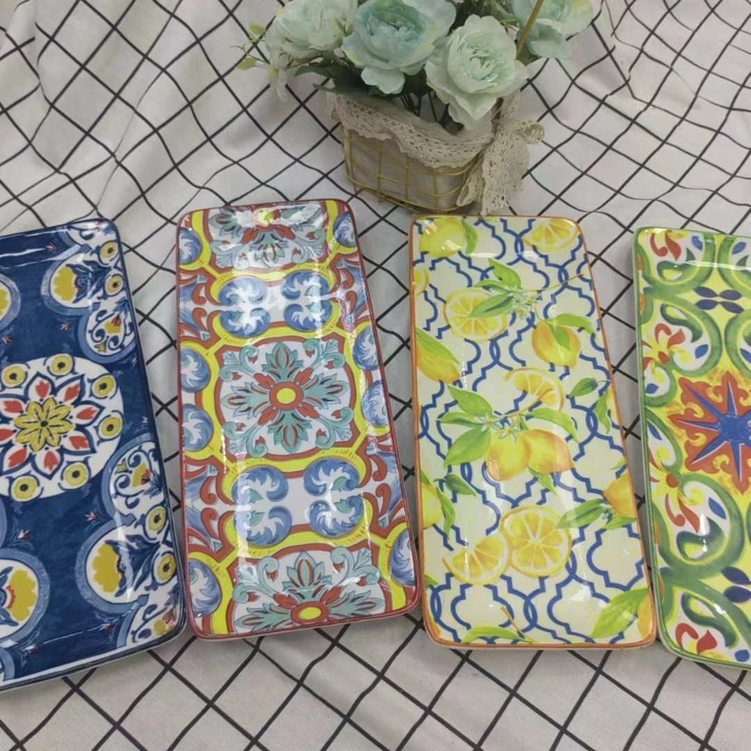 【橙小宝专属】外贸长方形寿司盘34.14尺寸一个随机发