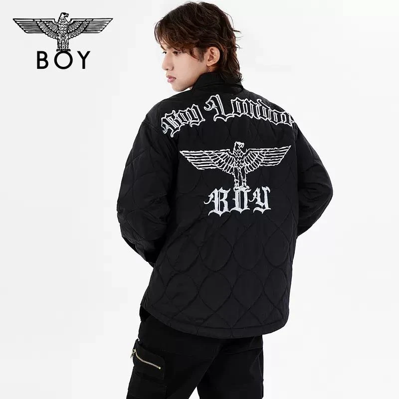 【北极星】BOYLONDON棉服秋冬新款老鹰刺绣情侣百搭时尚外套 N29001