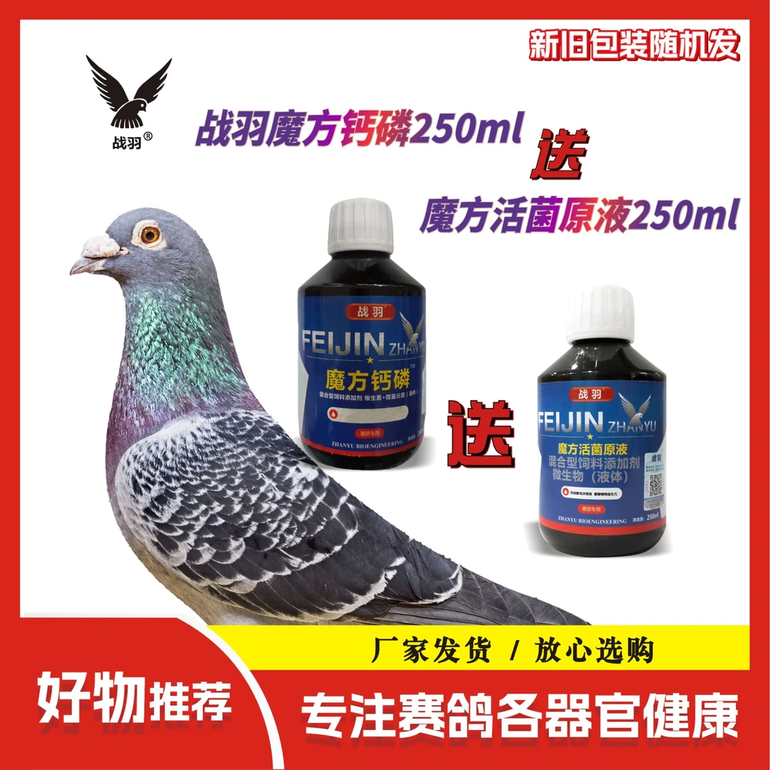 战羽 魔方钙磷250ml/瓶（送魔方活菌250ml） 信鸽用品