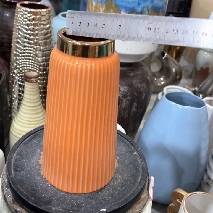 摆件高21口6公分微瑕捡漏上釉不均